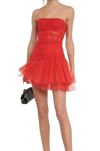 Dolce & Gabbana Bustier Tulle Mini Dress available at Style Me Up, Central Coast, Australia