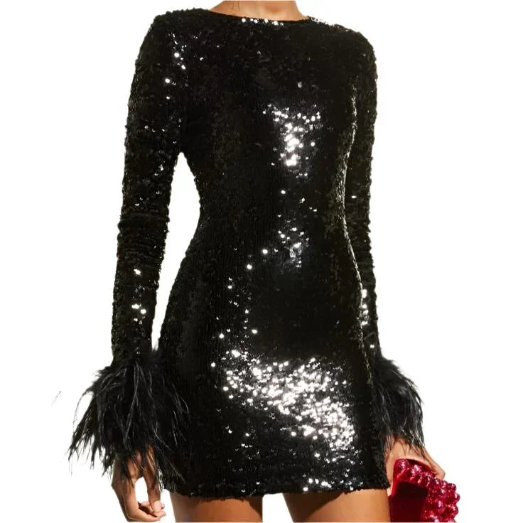 Cinq a Sept Feather Sleeve Joel Dress available at Style Me Up, Central Coast, Australia