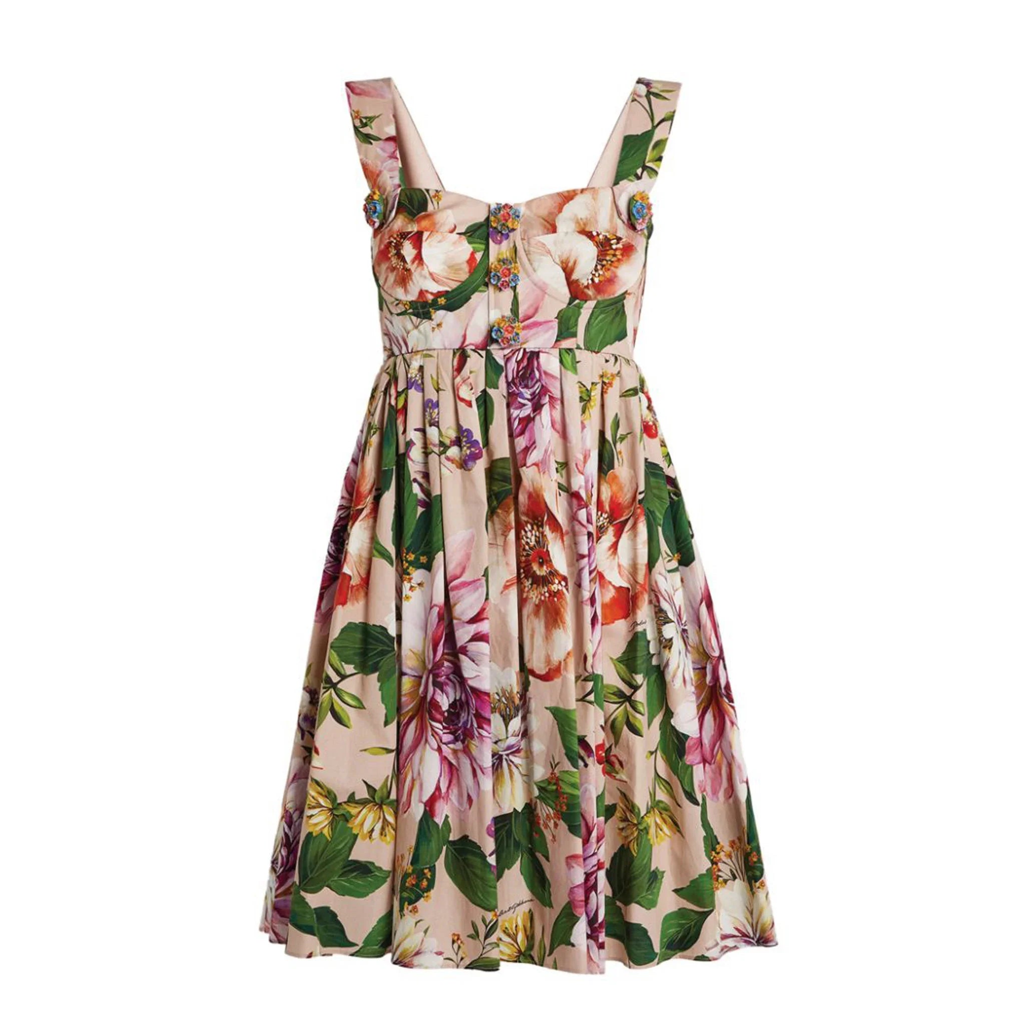 Dolce & Gabbana BEIGE FLORAL DRESS available at Style Me Up, Central Coast, Australia