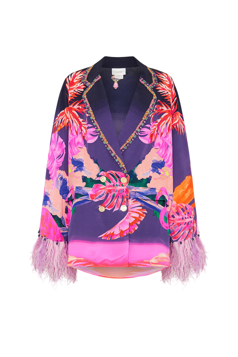 Flight of the Flamingo Double Breasted Jacket