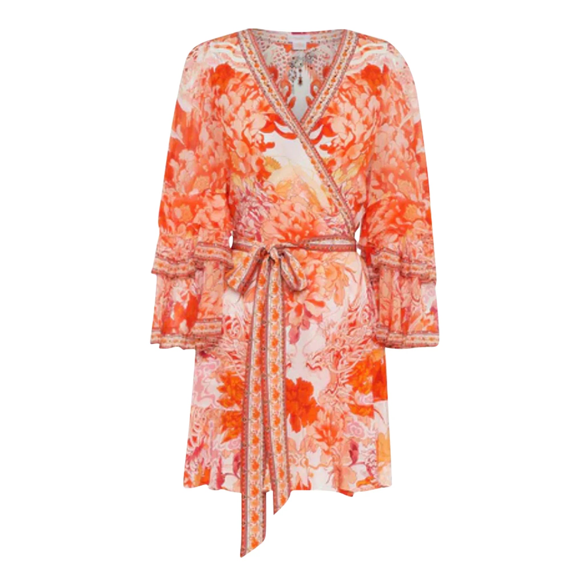 Camilla Dragon Mother Short Wrap Dress available at Style Me Up, Central Coast, Australia