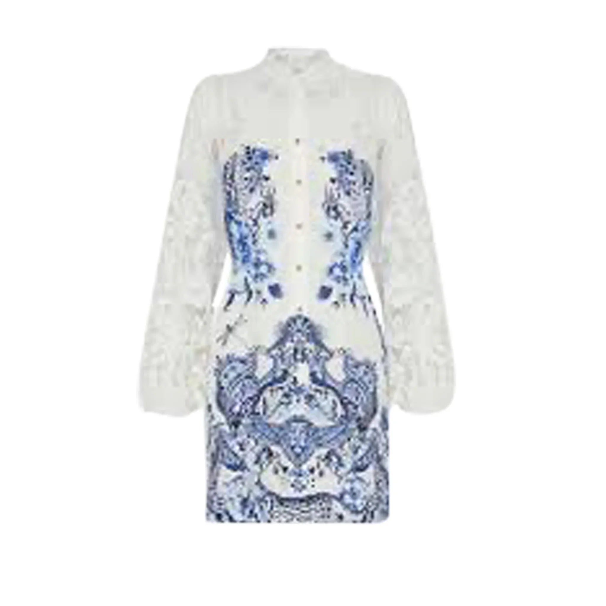 Camilla Glaze And Graze Butterfly Detail Lace Sleeve Mini Dress available at Style Me Up, Central Coast, Australia