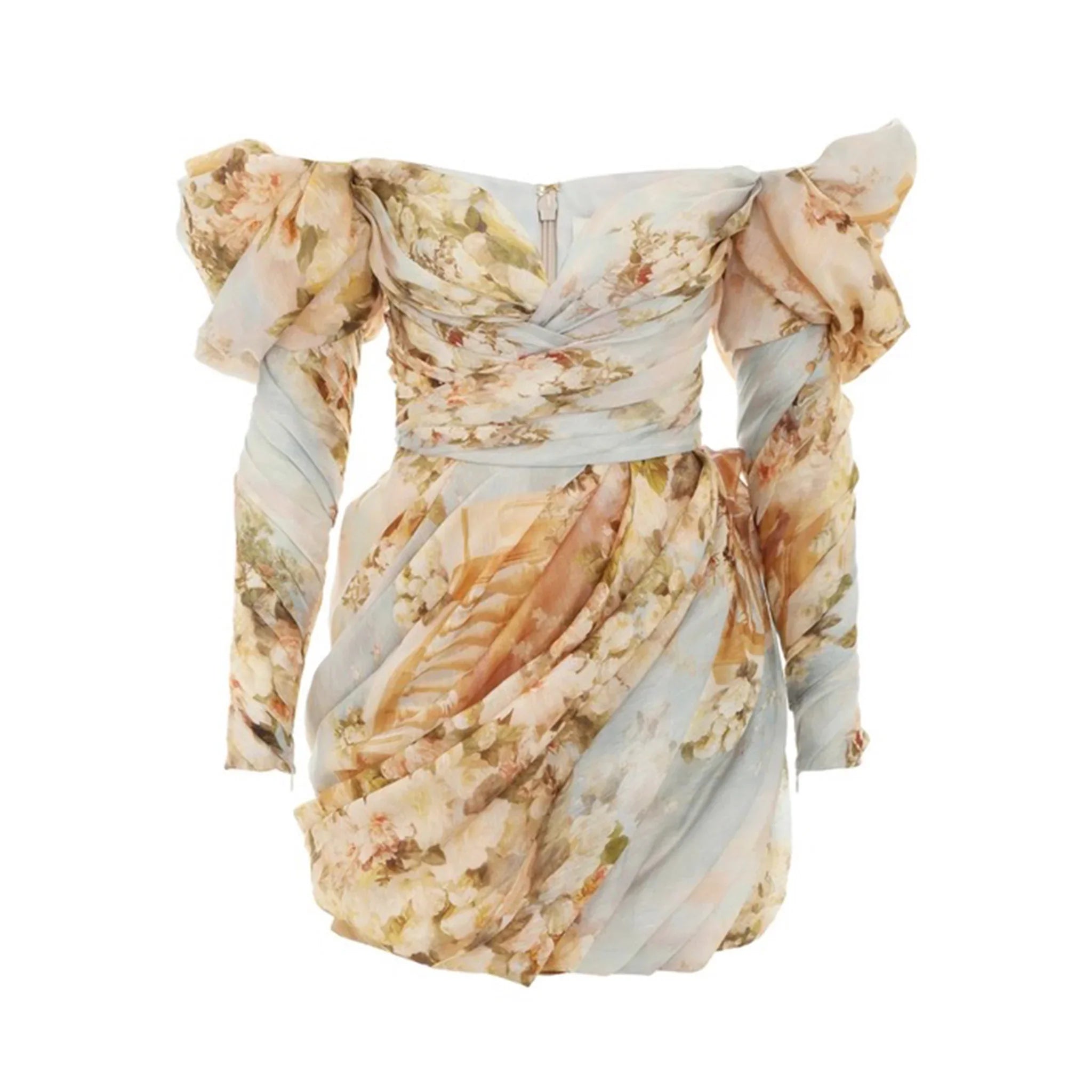 Zimmermann Luminosity Puff Sleeve Mini Dress available at Style Me Up, Central Coast, Australia