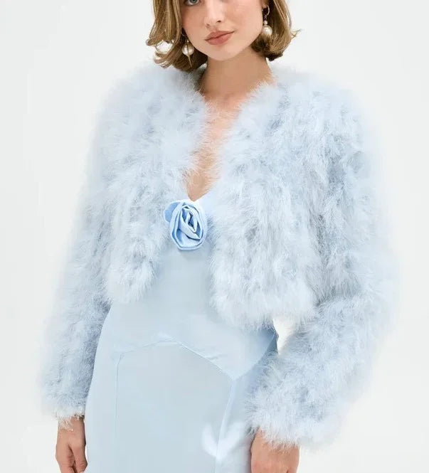 Bubish Blue Manhattan Crop Jacket available at Style Me Up, Central Coast, Australia