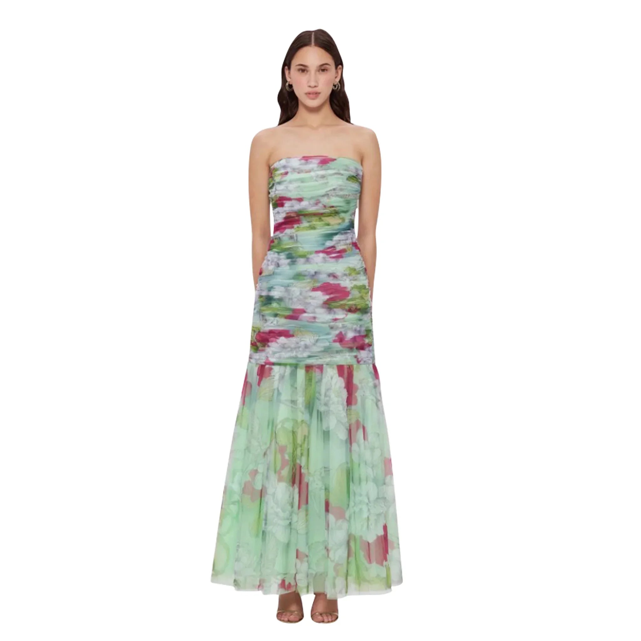 Leo Lin Natalie Ruched Midi Dress available at Style Me Up, Central Coast, Australia