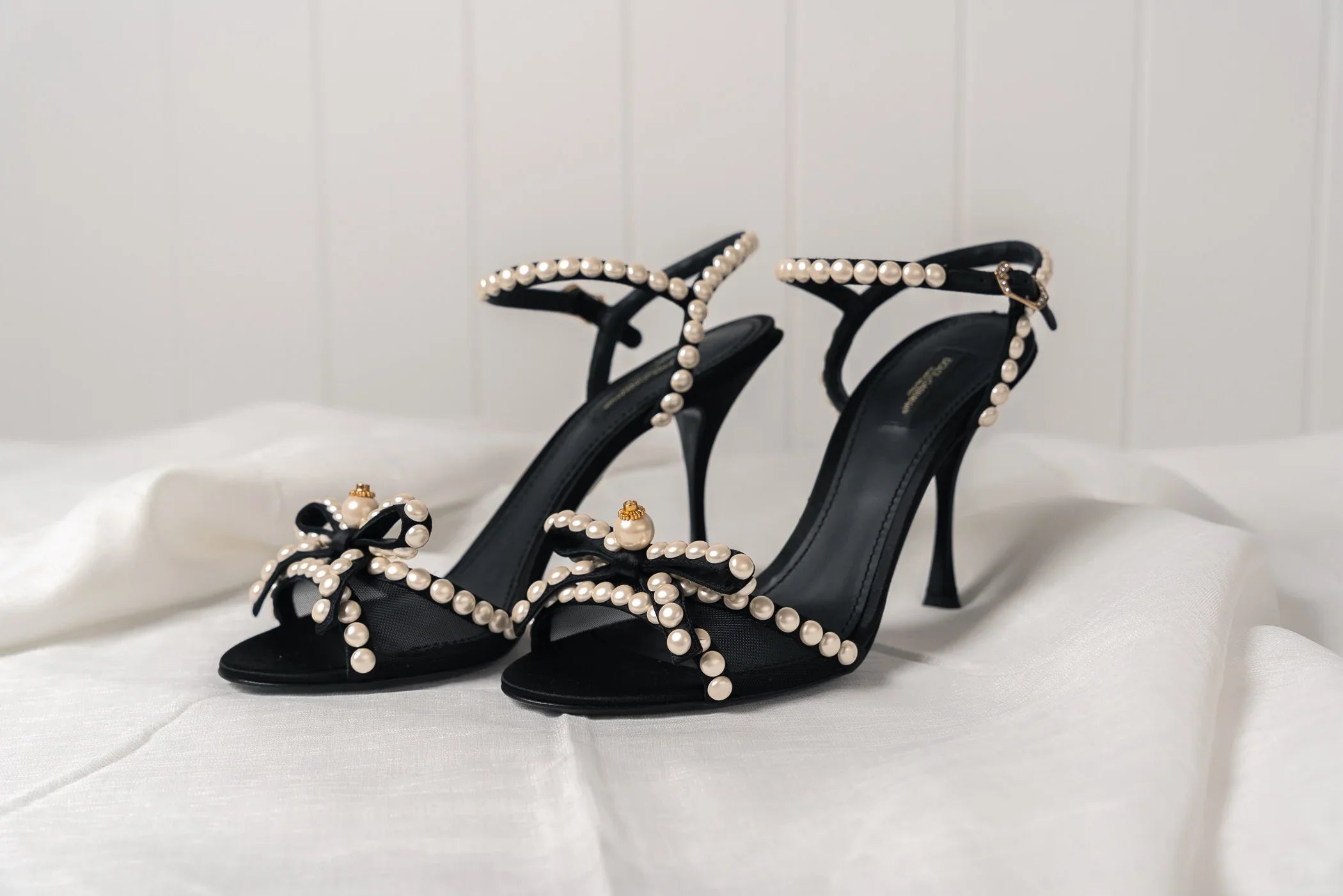 Dolce & Gabbana Pearl Bow Heels available at Style Me Up, Central Coast, Australia