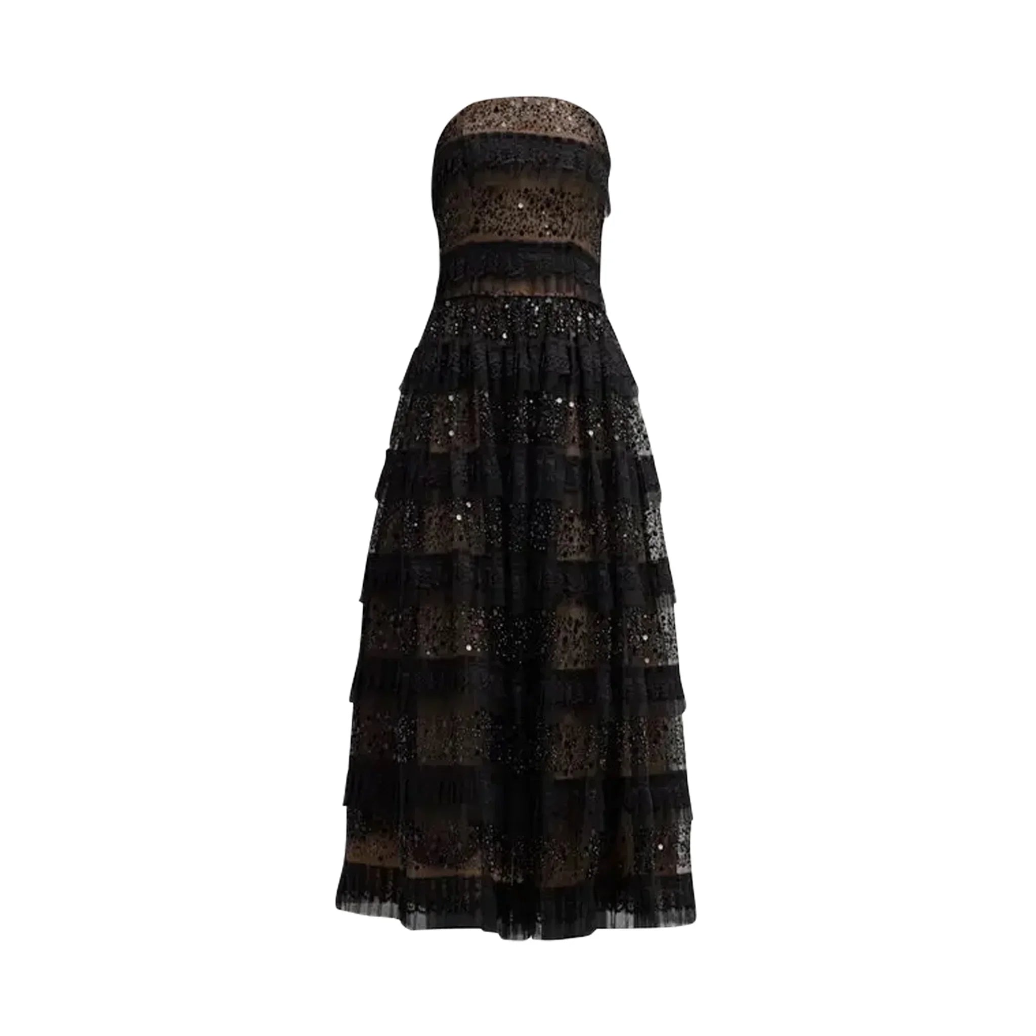 Dress the Population Ruby Tiered Beaded Lace Dress available at Style Me Up, Central Coast, Australia