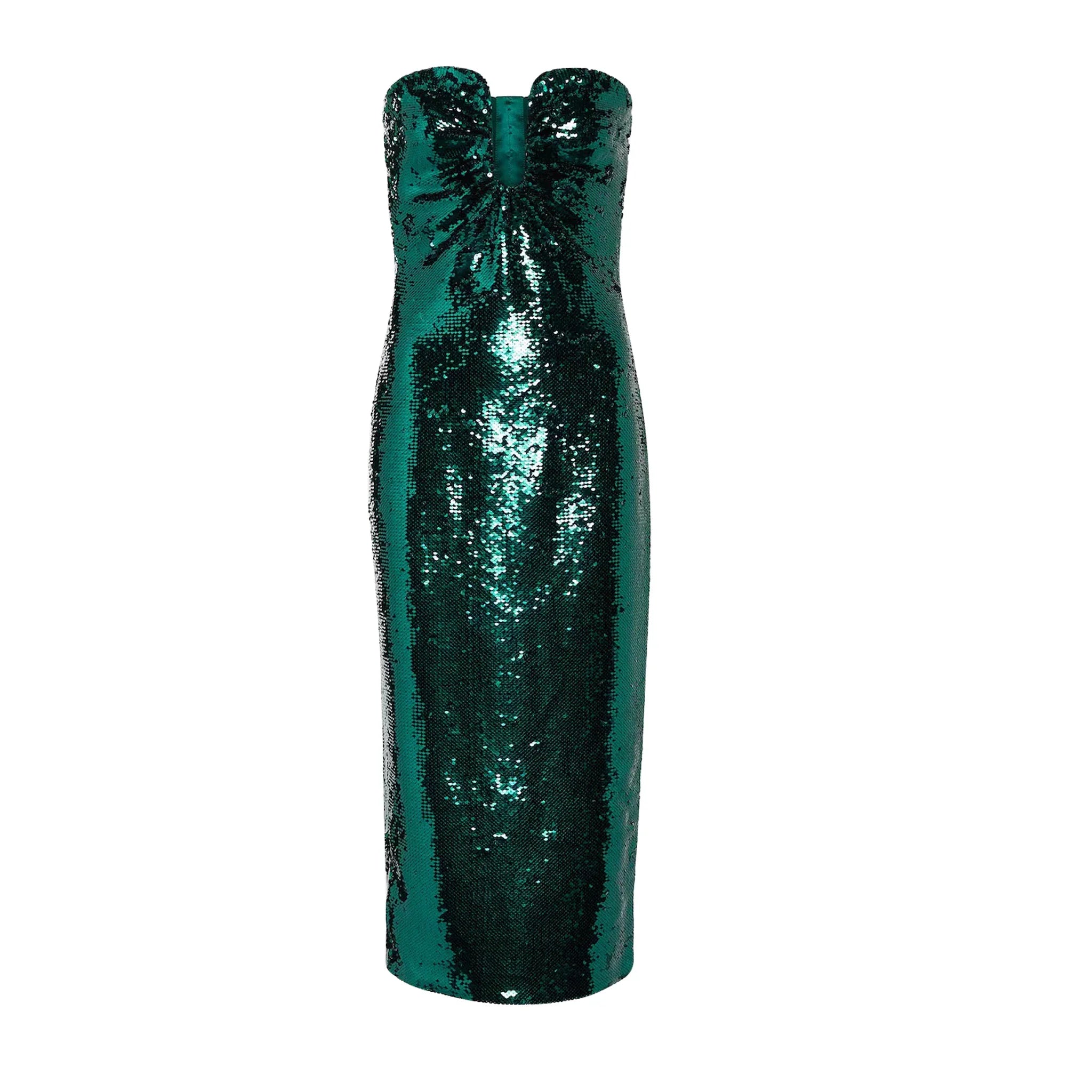 Roland Mouret Green Sequin Midi Dress available at Style Me Up, Central Coast, Australia