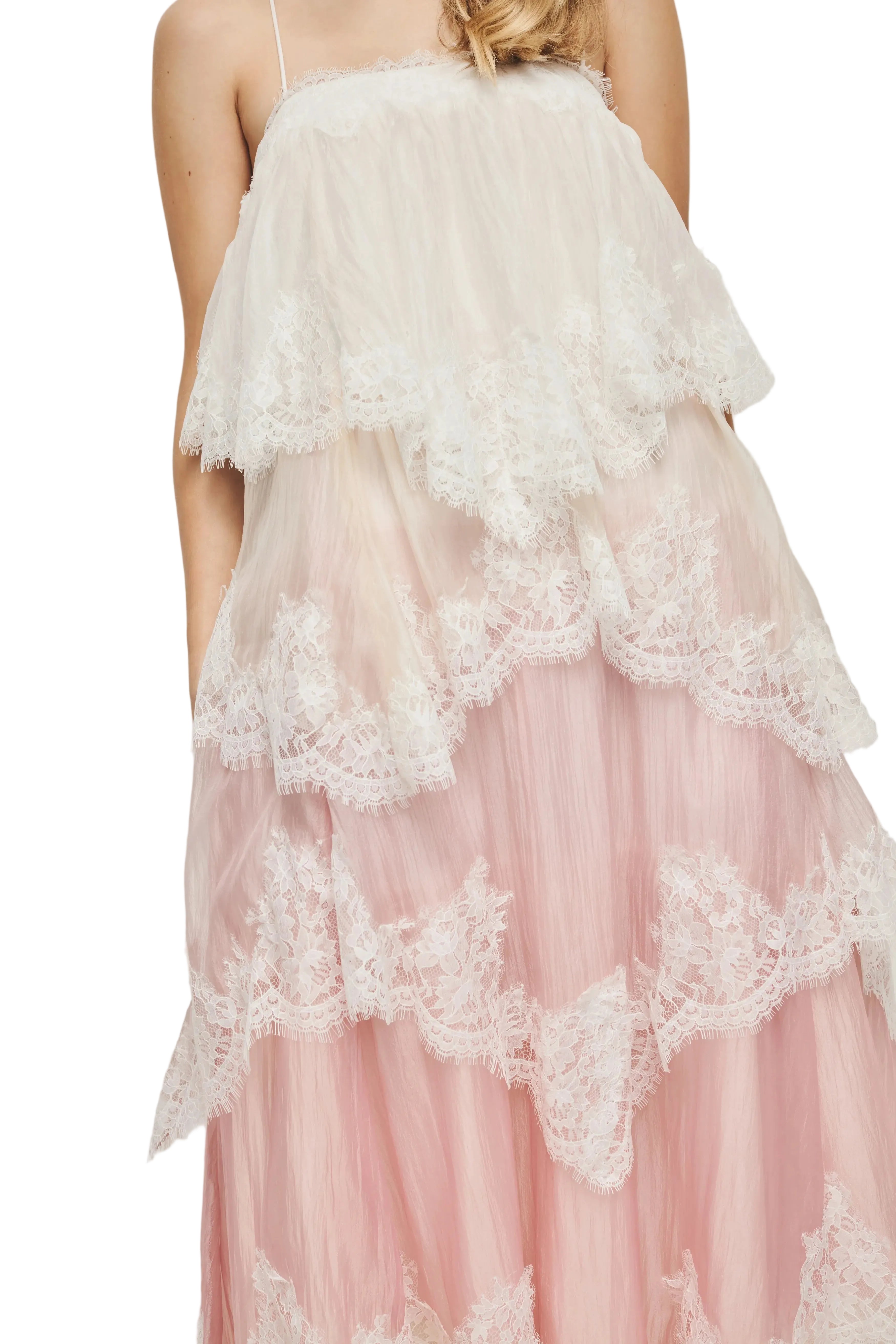 Aje Ophelia Lace Gown in Multi, available at Style Me Up