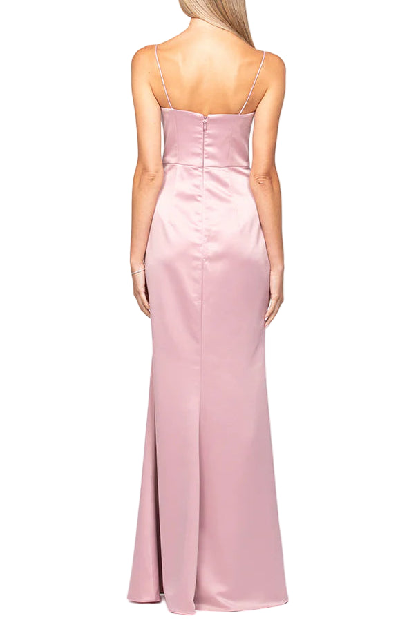 Bariano Dusty Pink Lana Draped Cowl Gown available at Style Me Up, Central Coast, Australia