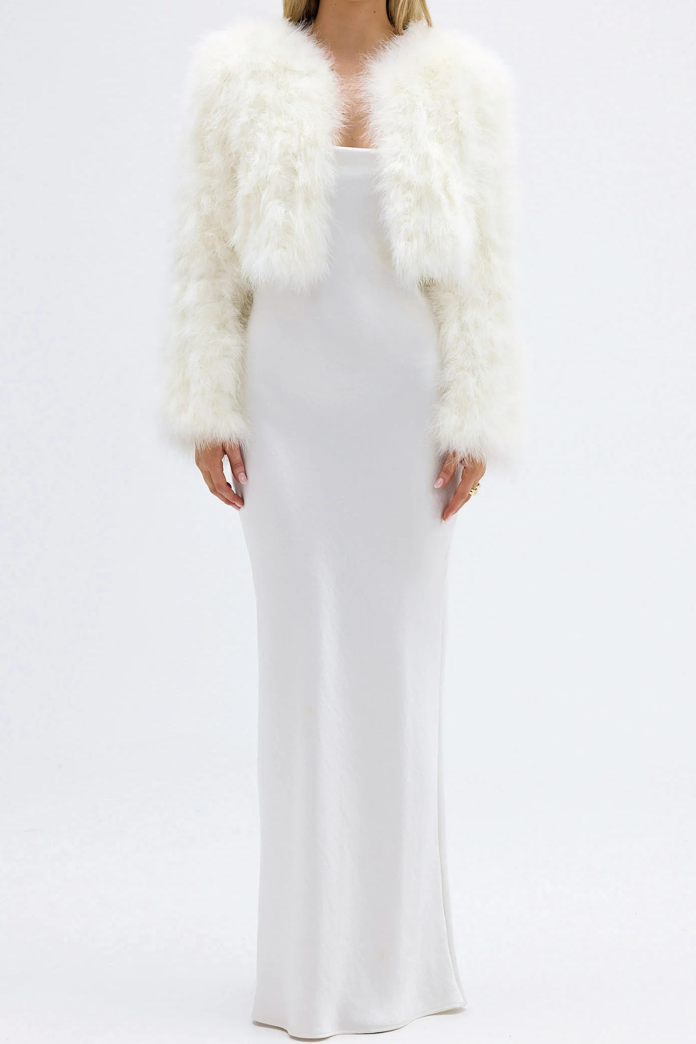 Ivory Manhattan Crop Jacket