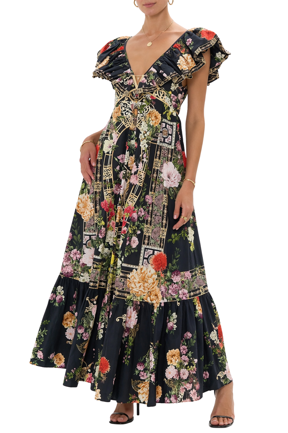 Camilla Frill Neck Dress