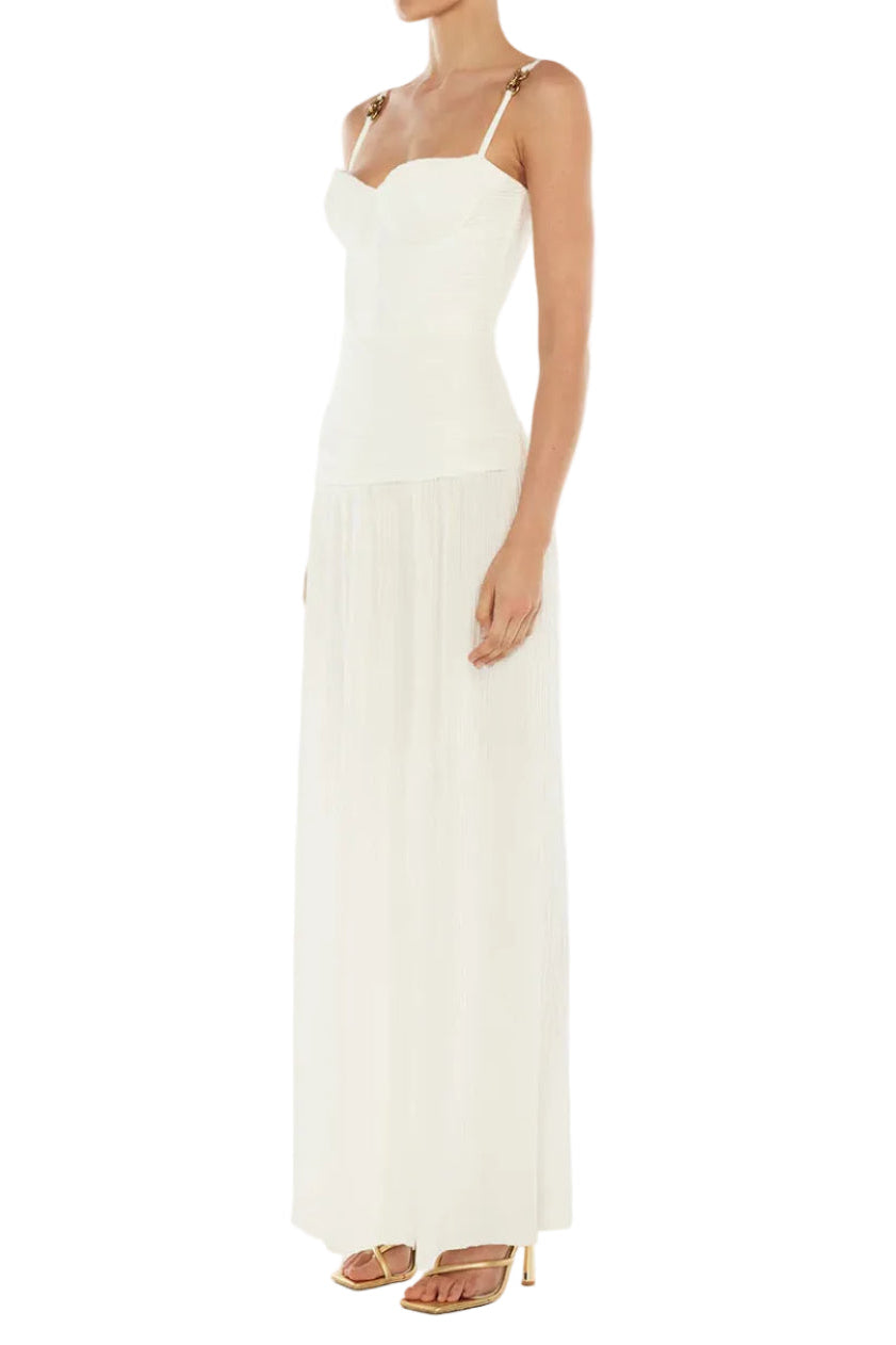 Manning Cartell White Double Time Pleat Dress
