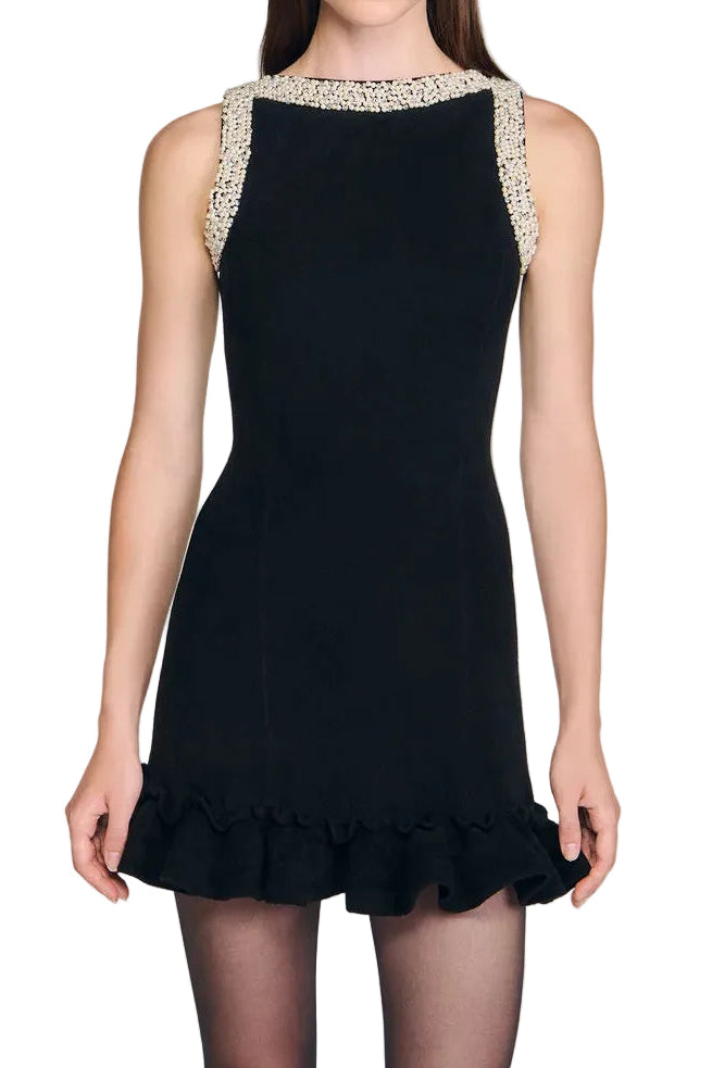 Sandro Black Divina Dress available at Style Me Up, Central Coast, Australia