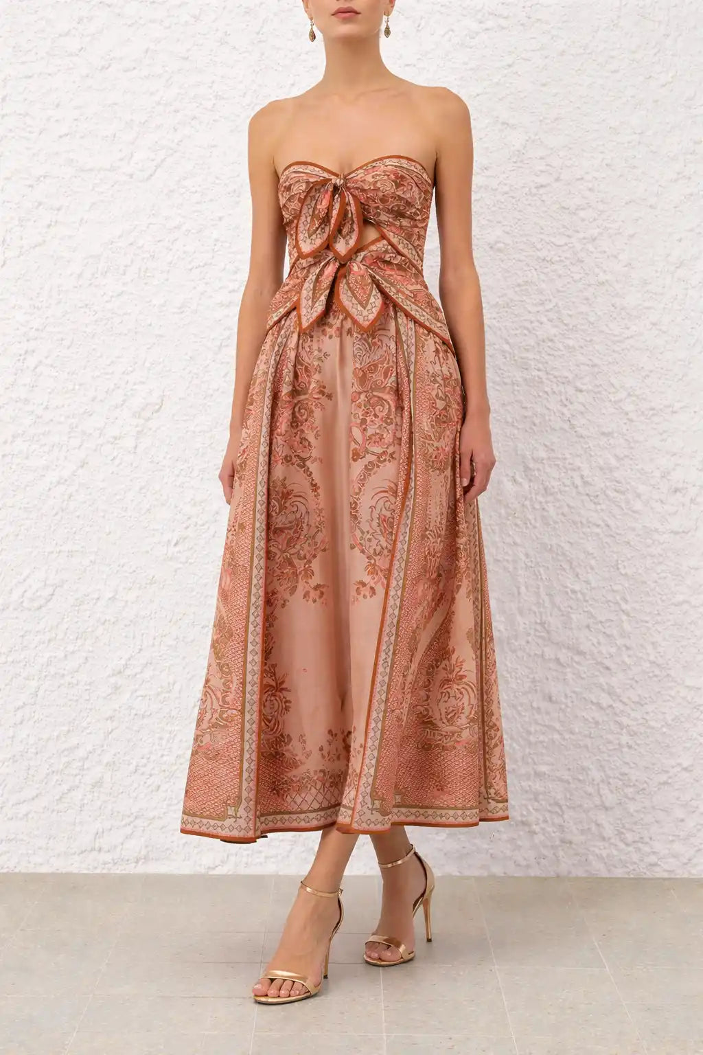 Zimmermann Aster Scarf Midi Dress