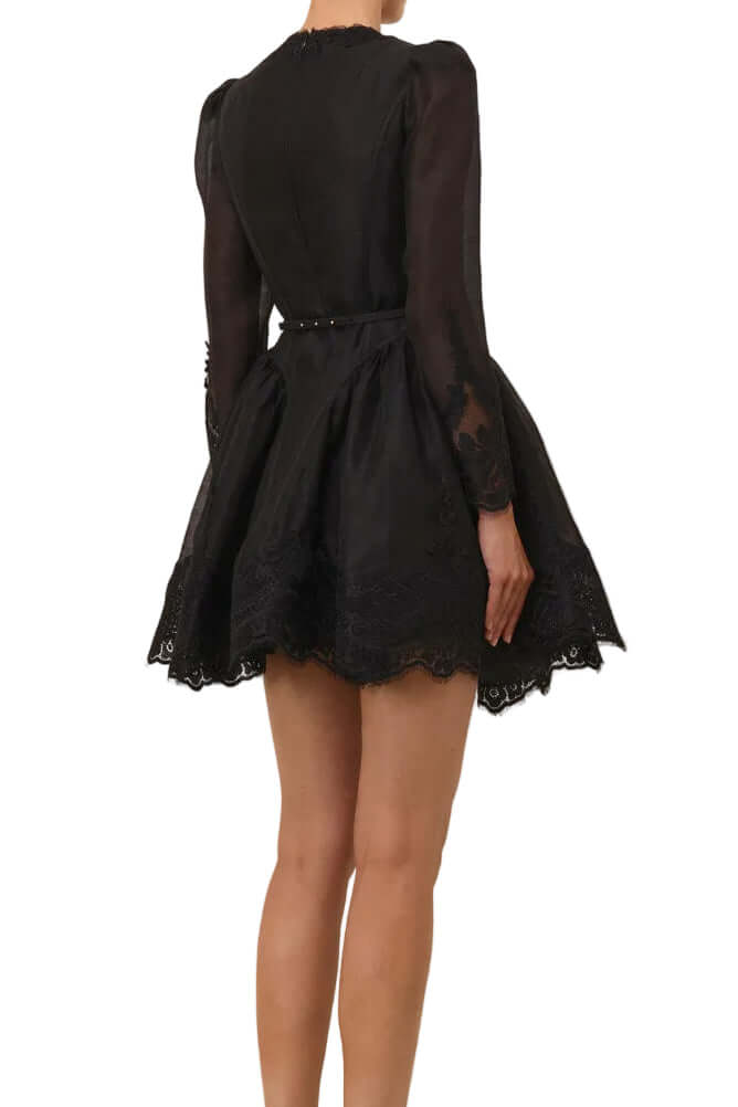 Zimmermann Hypnotic Lace Trim Mini Dress available at Style Me Up, Central Coast, Australia
