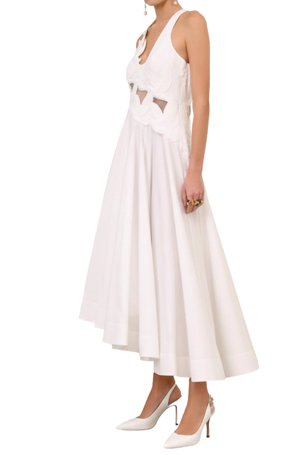 Zimmermann Luna Applique Midi Dress