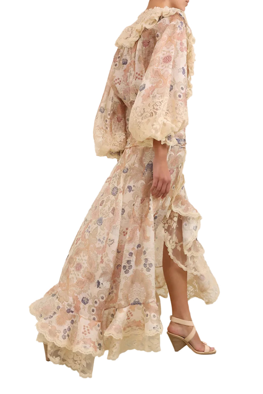 Zimmermann Rebellion Lace Maxi Skirt available at Style Me Up, Central Coast, Australia