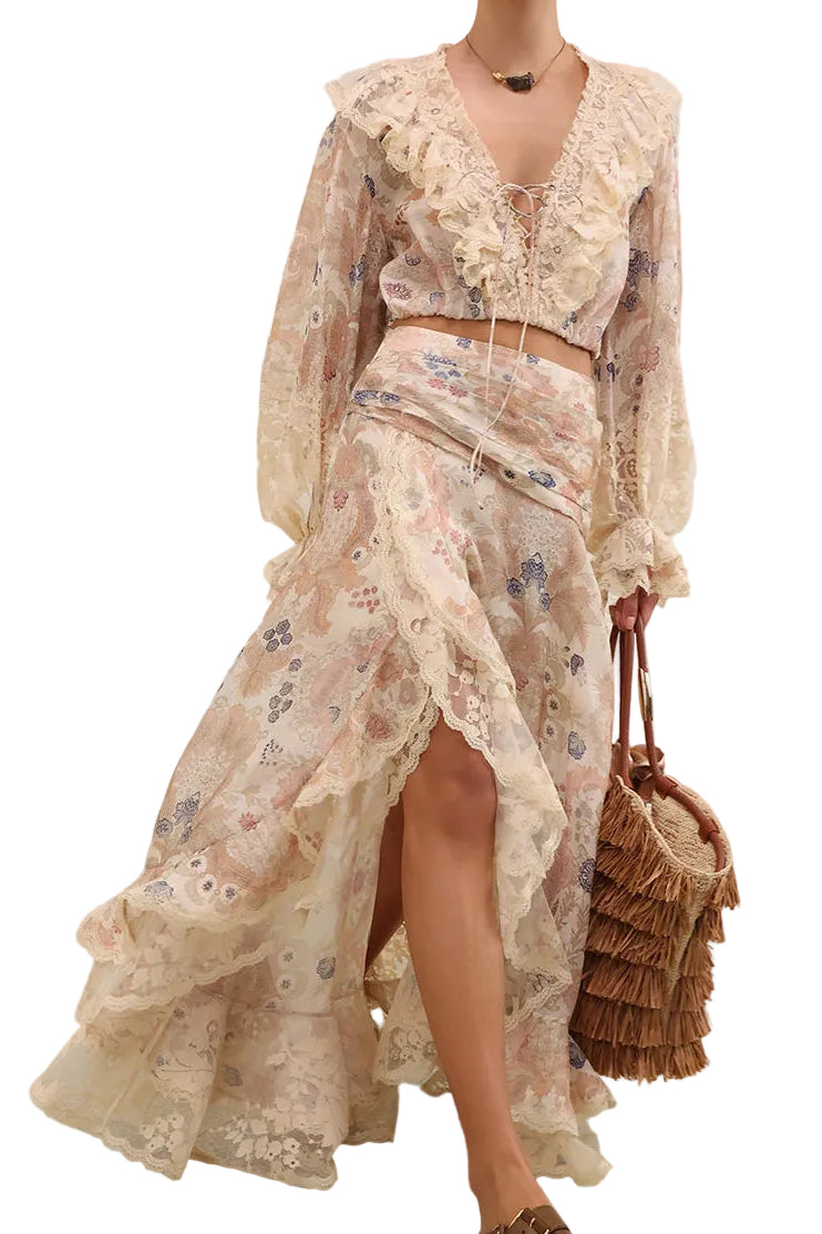 Zimmermann Rebellion Lace Maxi Skirt available at Style Me Up, Central Coast, Australia