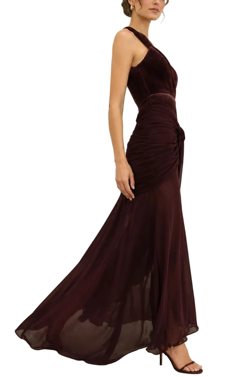 Zimmermann Valiant Draped Slinky Gown