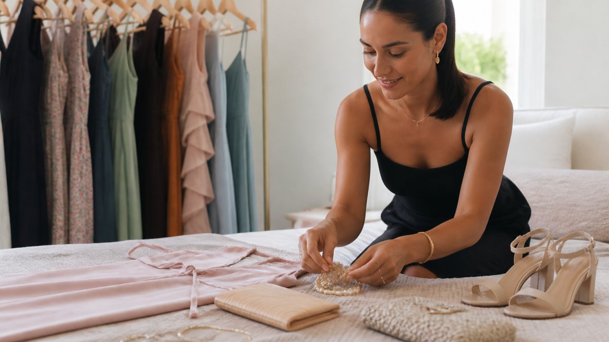 How to Choose Accessories for Rental Wedding Guest Dresses
