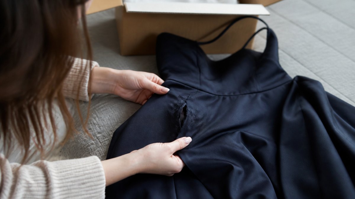Rental Dress Arrives Damaged? What to Do First