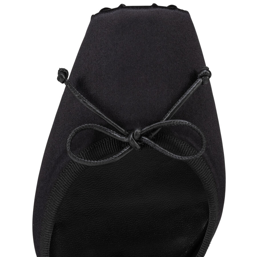 Cassia Black 100mm Lace-Up Pumps