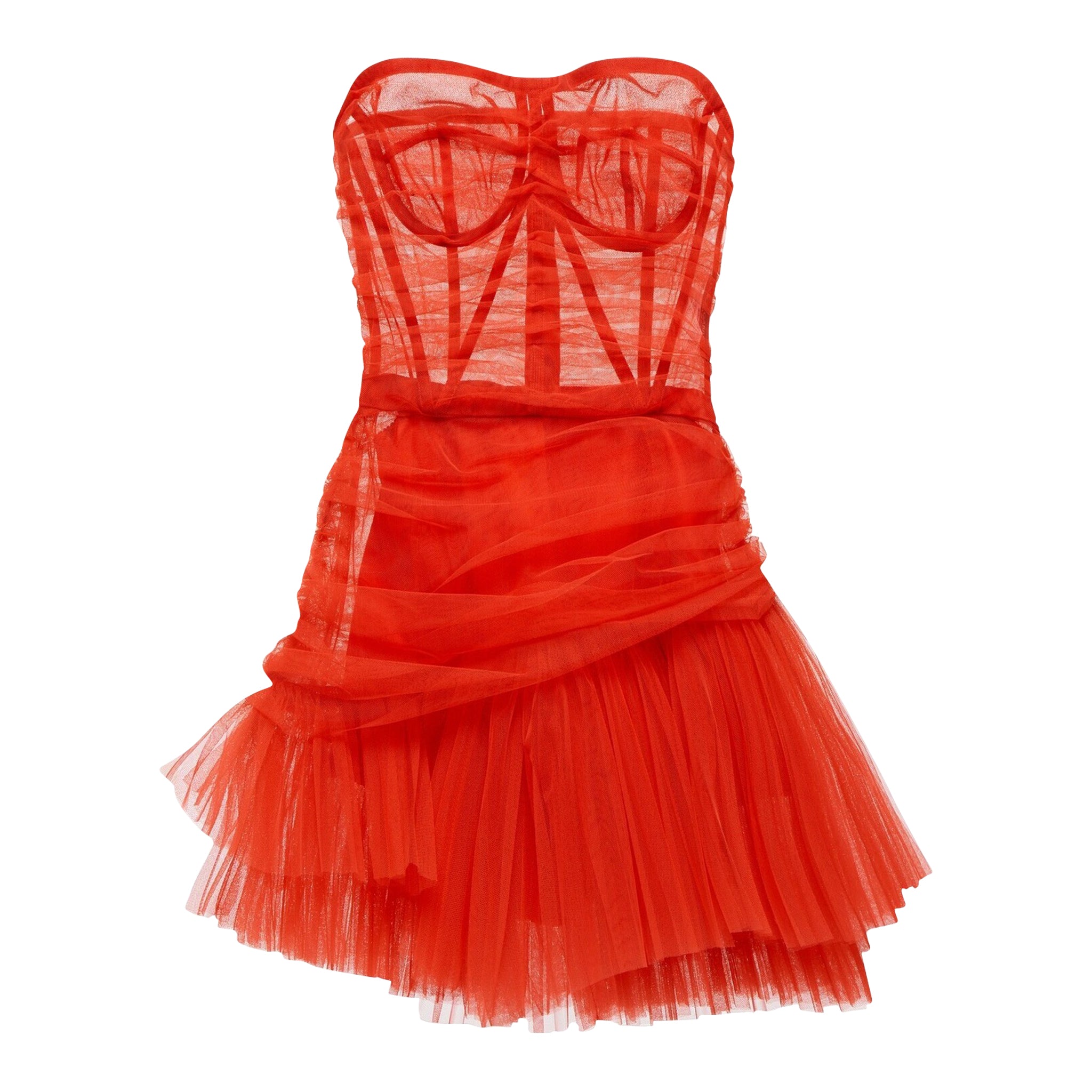 Bustier Tulle Mini Dress