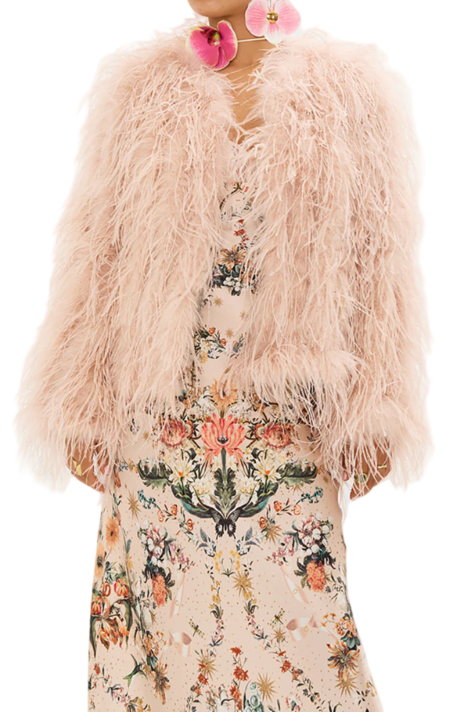 Rose Garden Revolution Feather Jacket