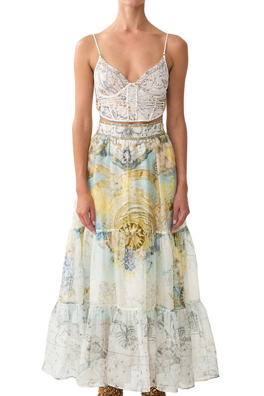 Camilla High Waisted Tiered Skirt available at Style Me Up, Central Coast, Australia
