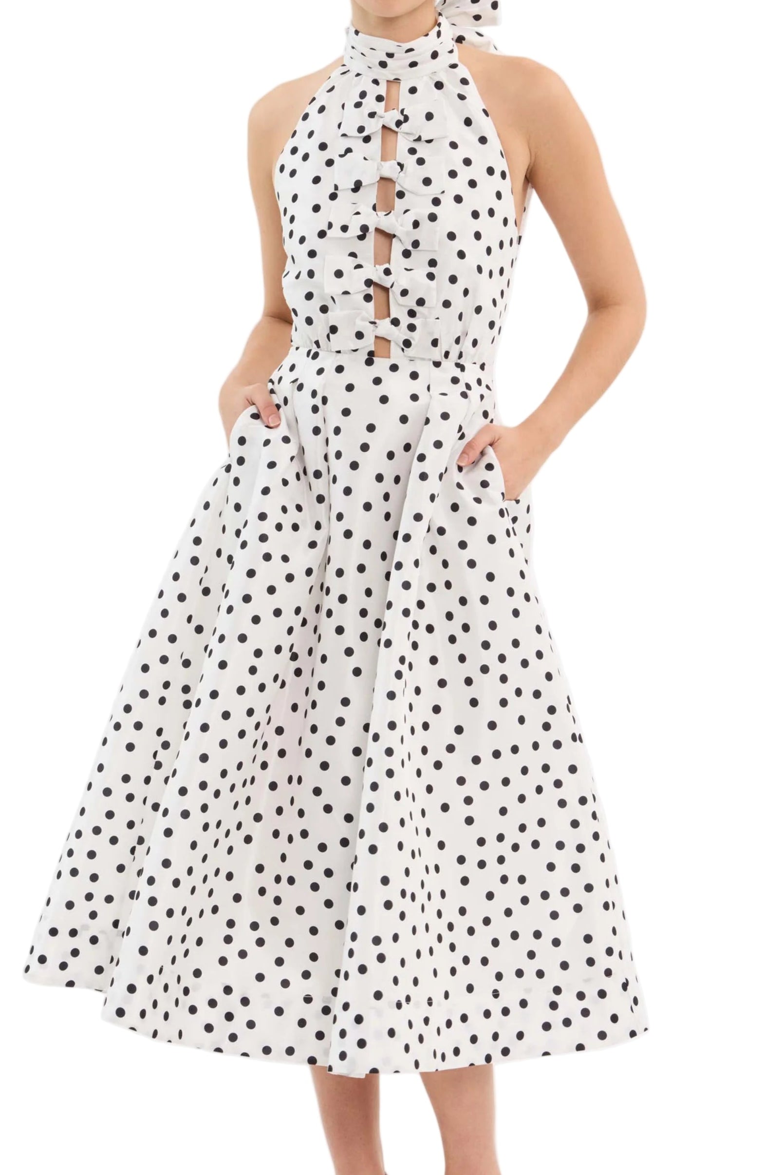 Delia Halter Midi Dress
