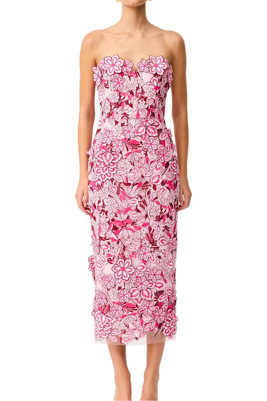 Pink floral dress for Valentine’s Day date night