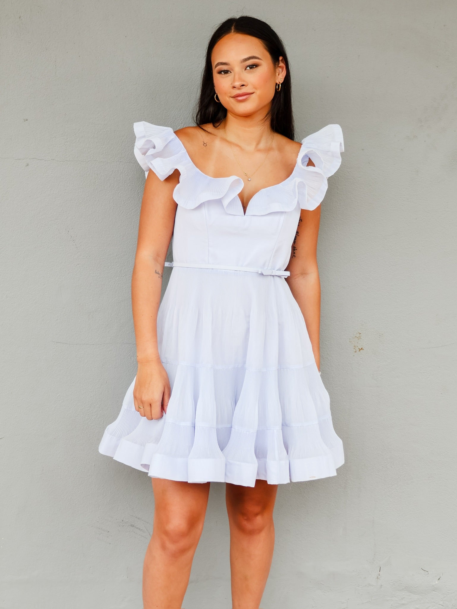 Ruffle Tiered Mini Dress