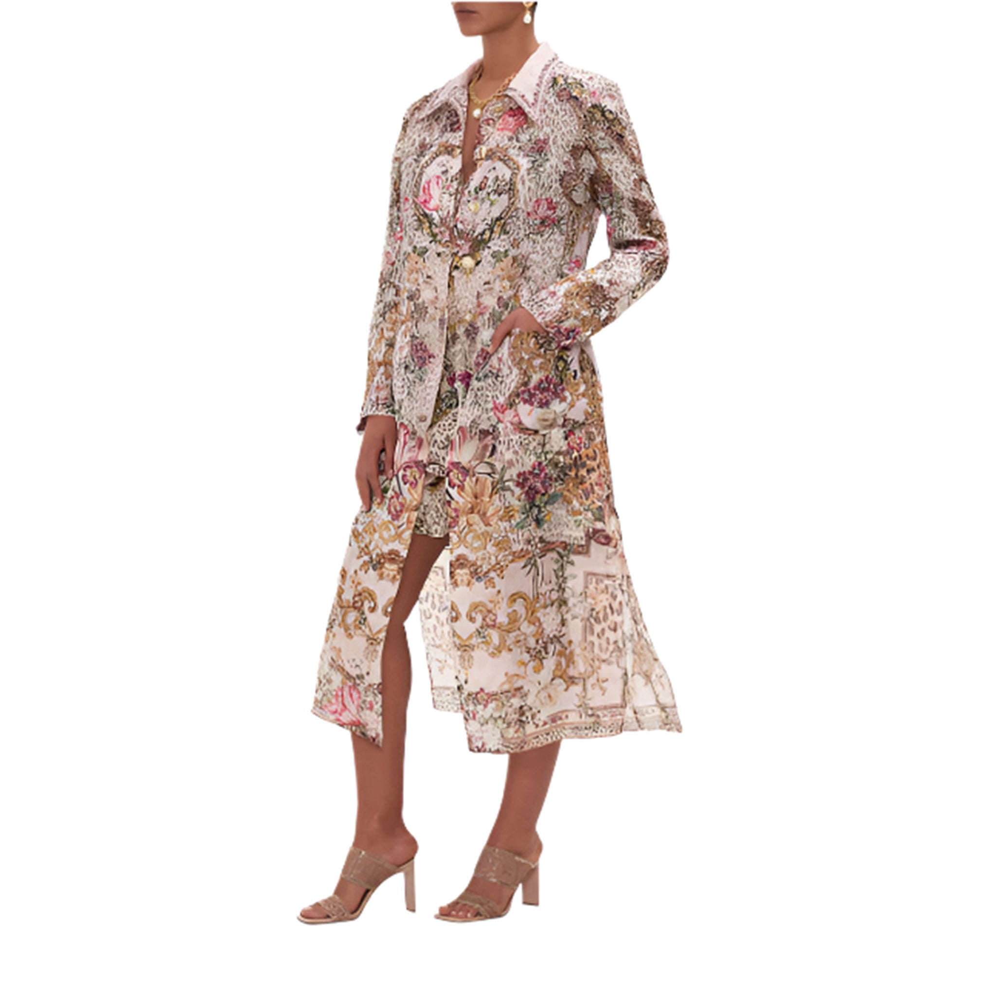 Camilla Long Sheer Coat
