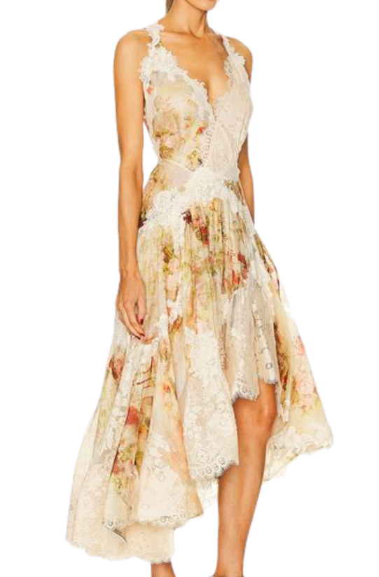 Zimmermann Luminosity floral lace dress