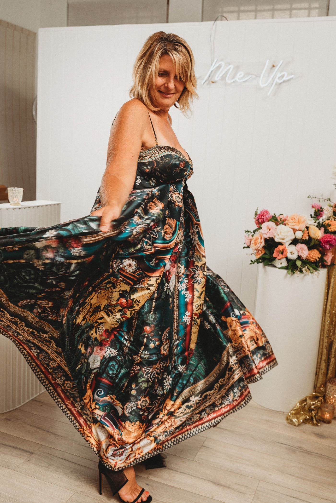 Verdi’s World Strapless Maxi Dress