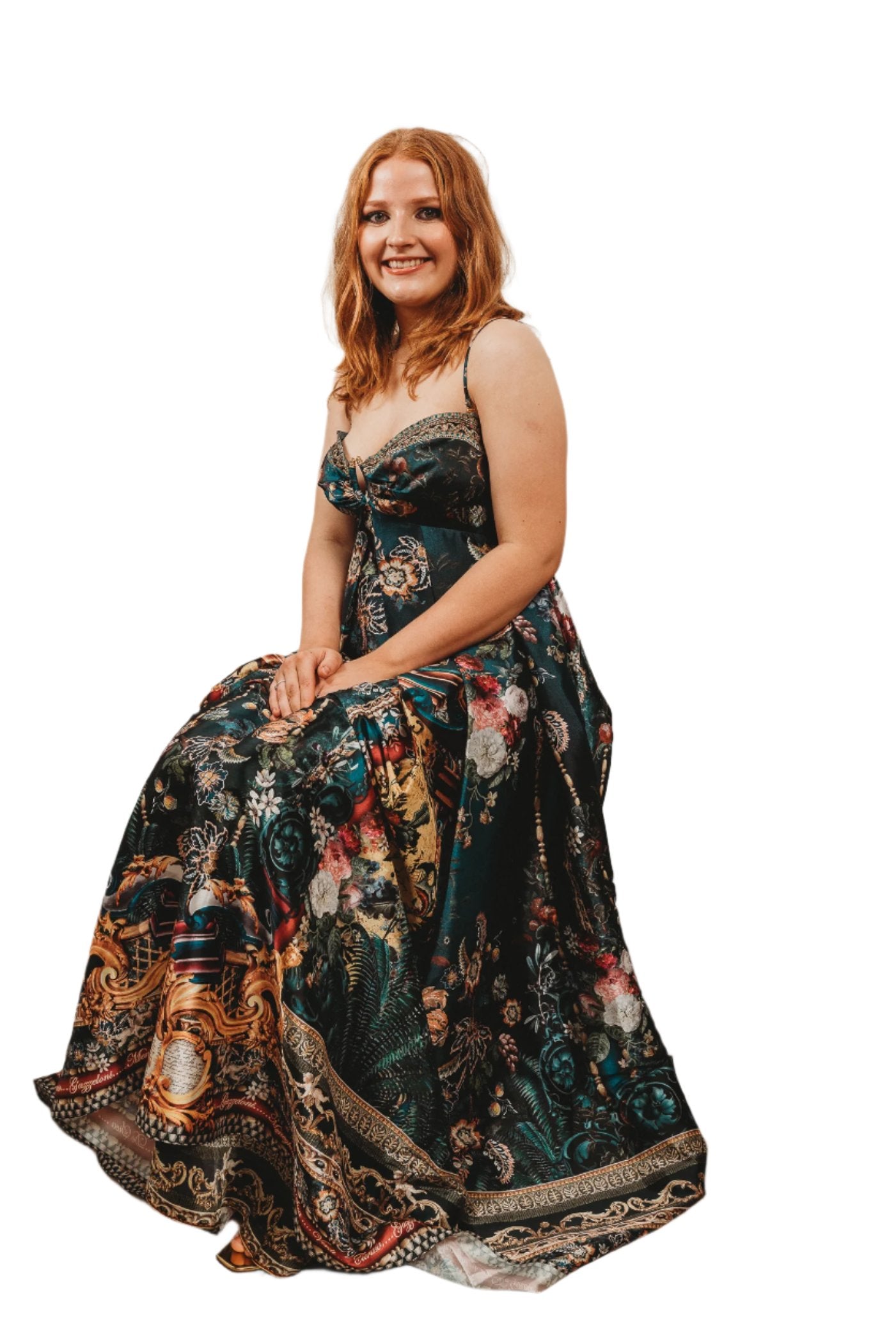 Verdi’s World Strapless Maxi Dress