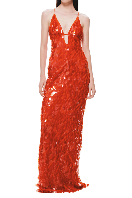 Sapphire Sequin Maxi Dress