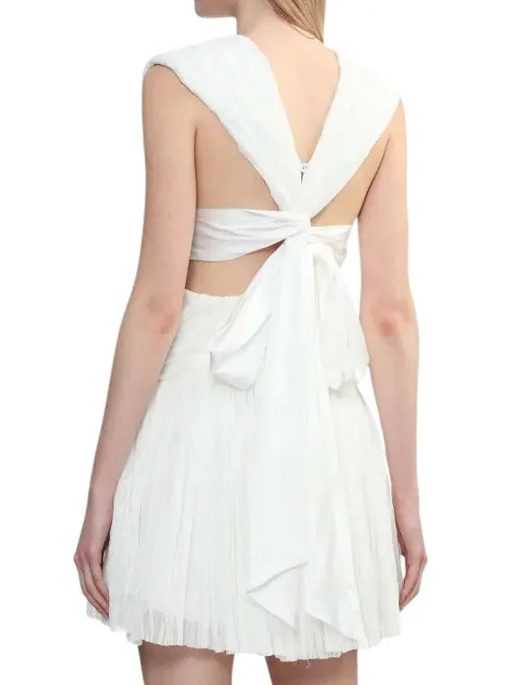 aje escapist mini dress Aje Escapist Mini Dress in Ivory