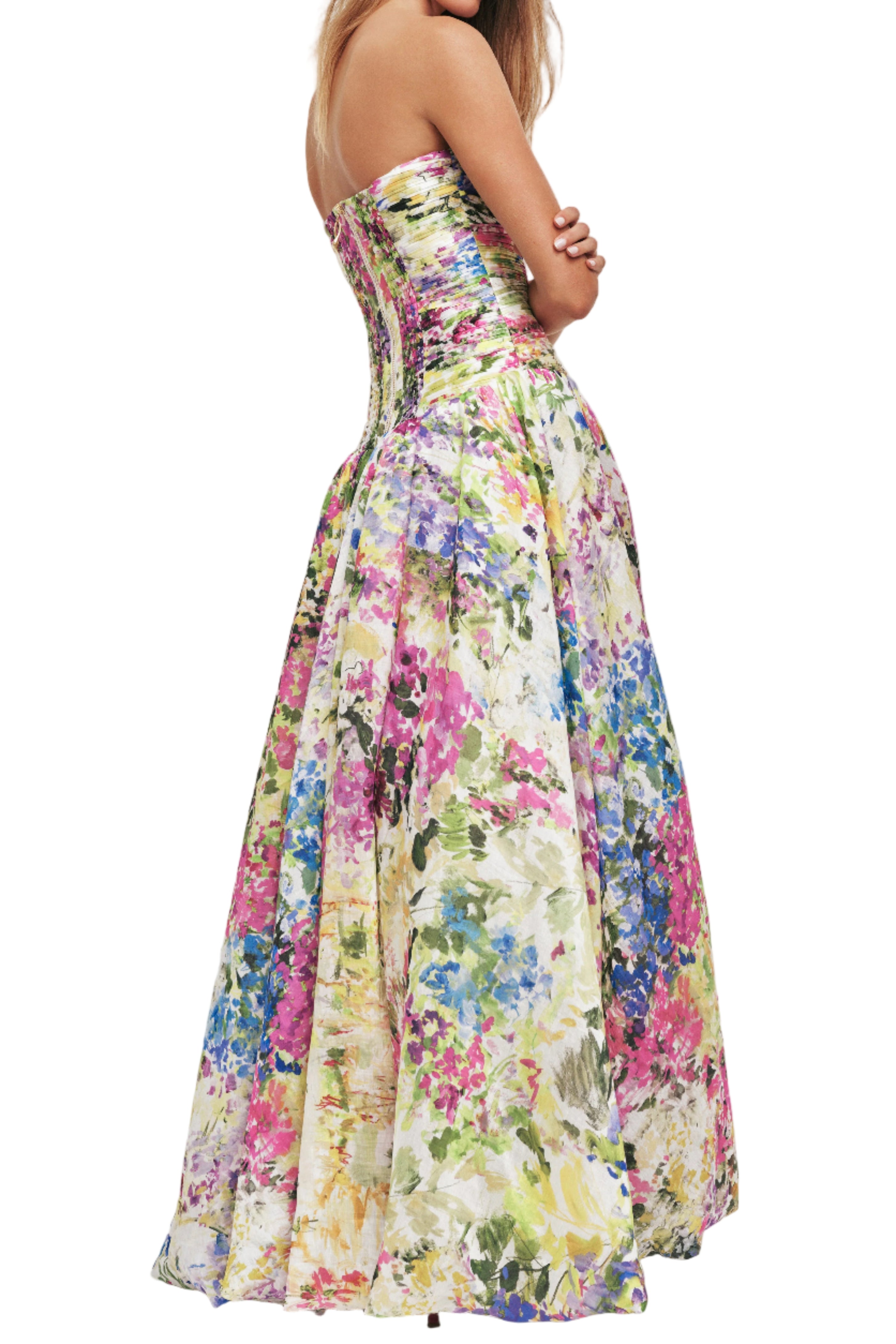 Back view of Aje Dahlia Gown. Available for try-on in Central Coast, NSW, with Australia-wide delivery.