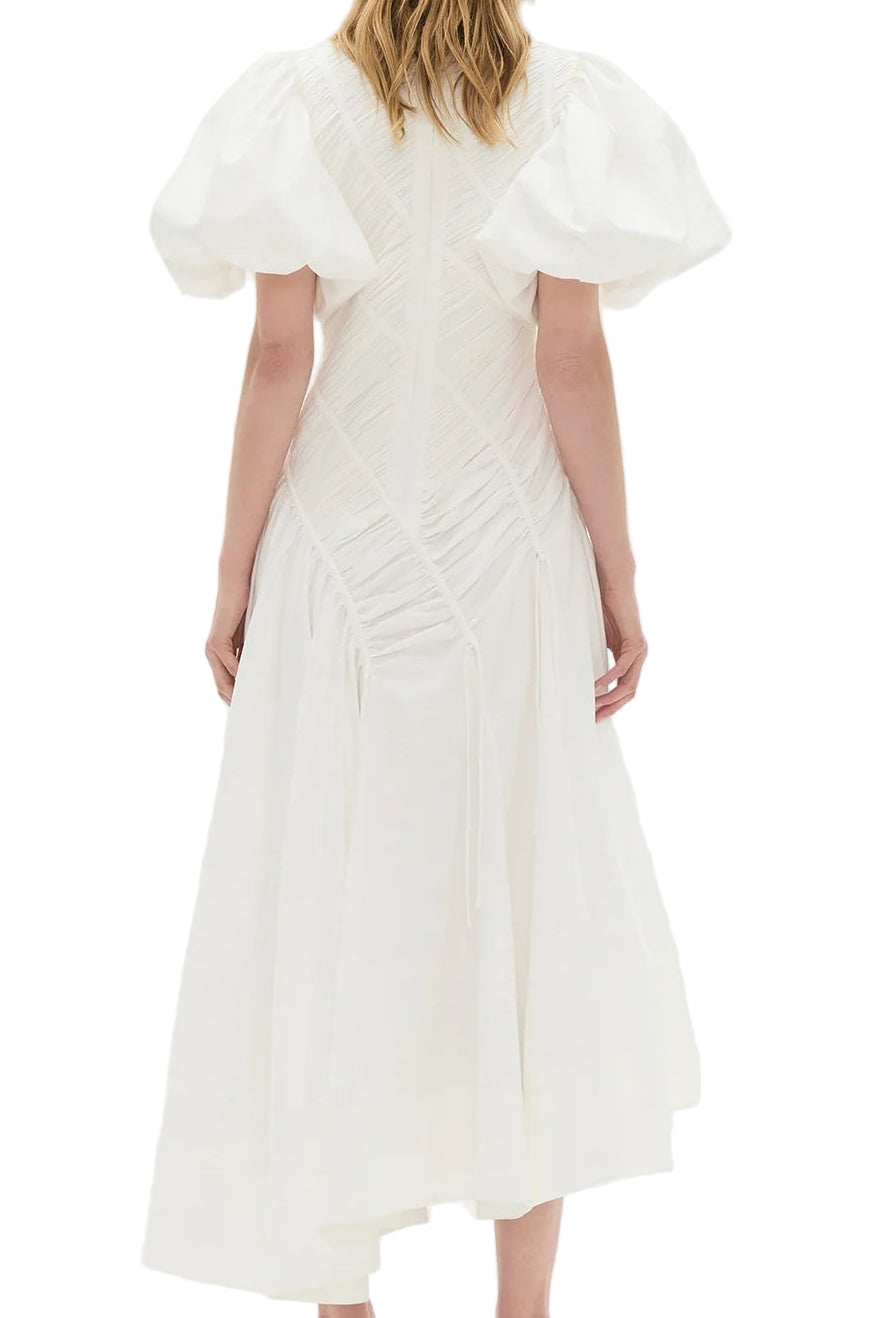Back view of Aje Wisteria Midi Dress available in Central Coast, NSW, Austrailia