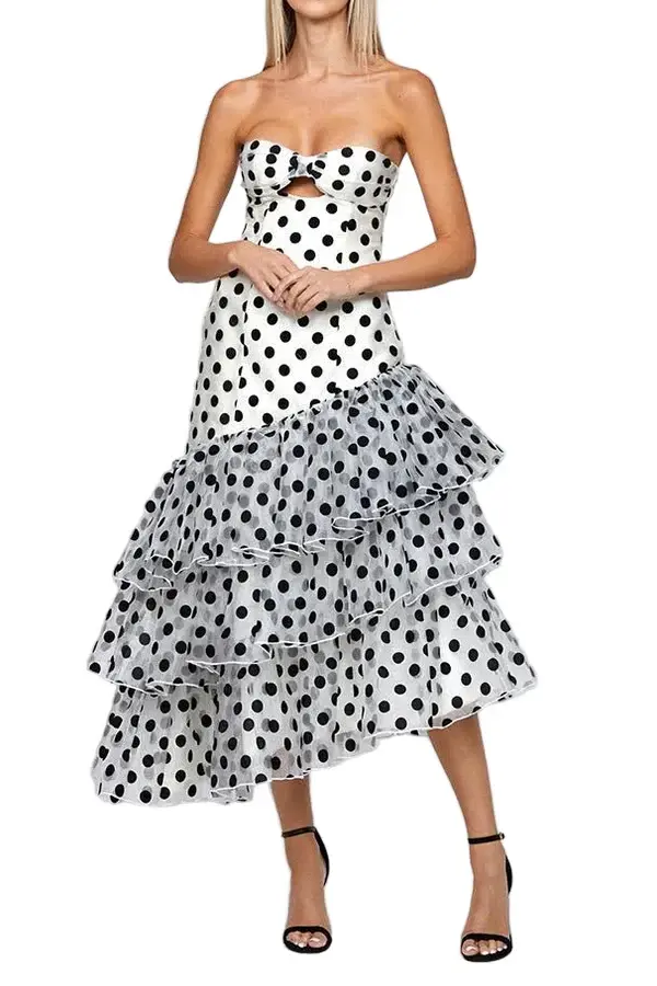 Bariano Kessidy Asymmetric Tiered Midi, available at Style Me Up, Central Coast, Australia