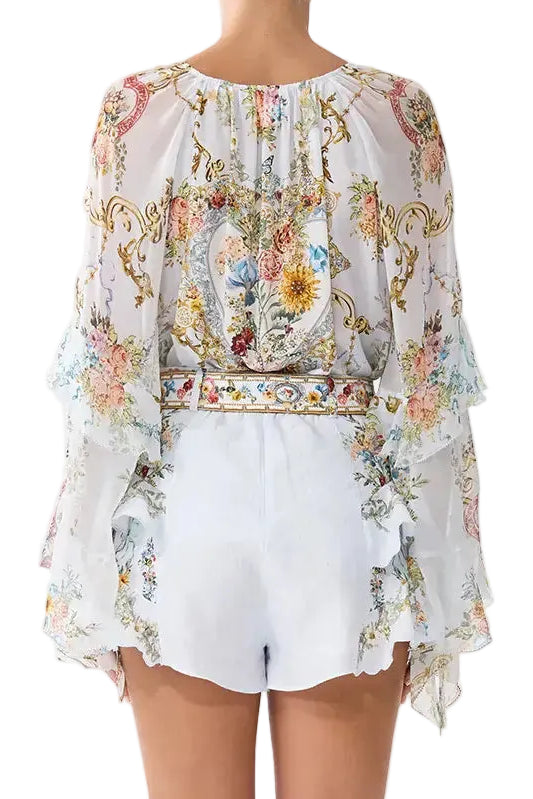 Camilla Frilled Shorts Seville Sweetheart