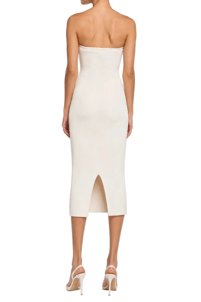 Galvan Thalia Strapless Midi Dress