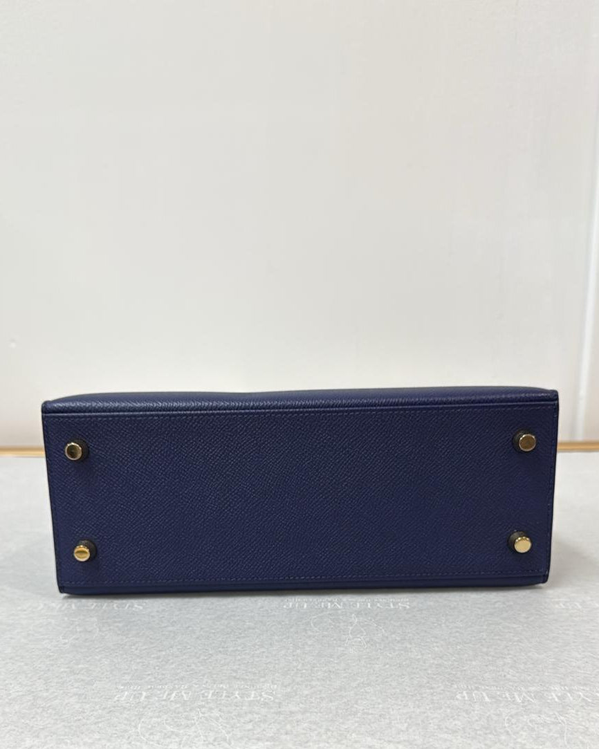 Hermes Kelly 25 Bleu Sapphire available at Style Me Up, Central Coast, Australia
