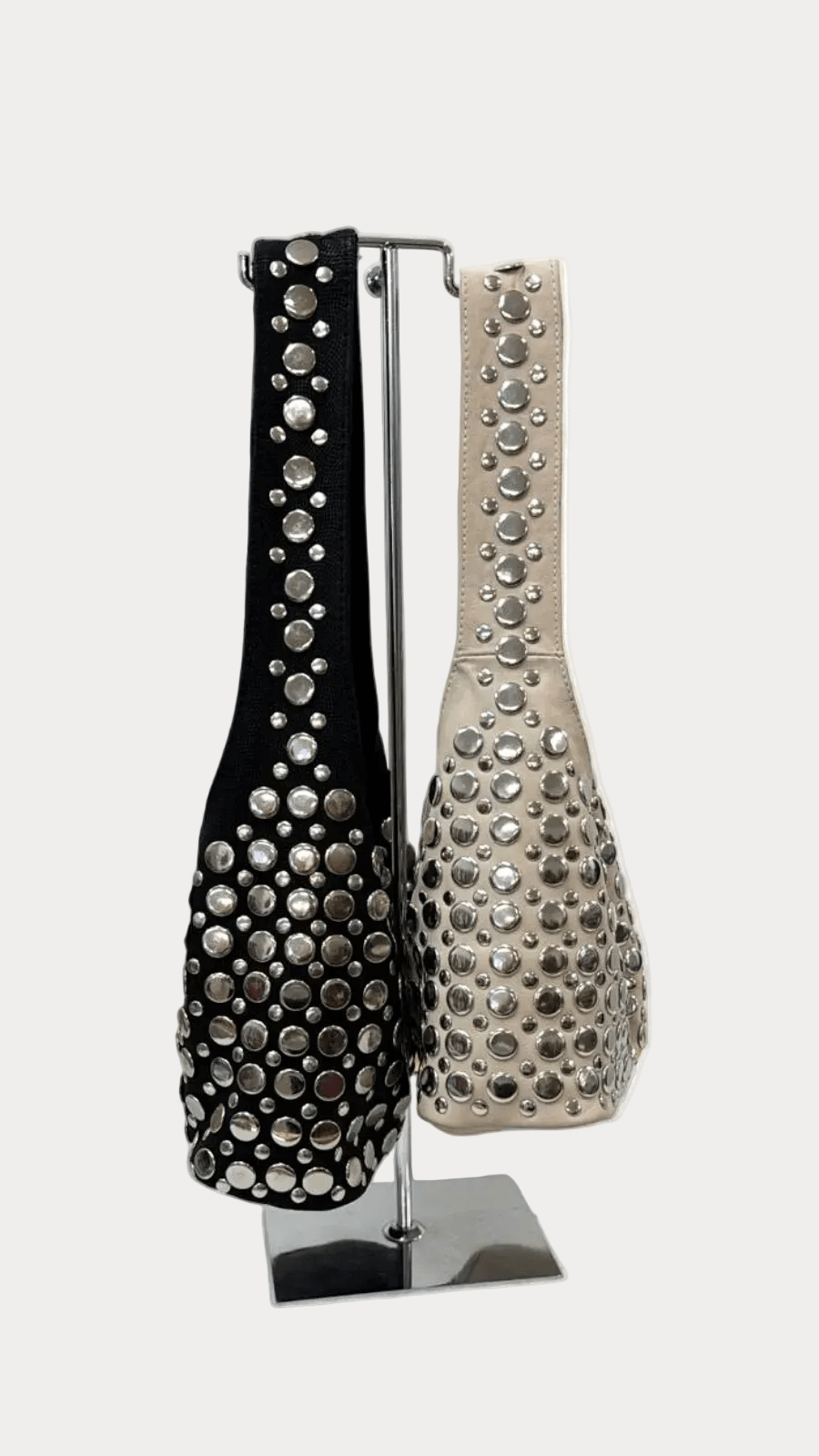 Custom Black Leather Studded Bag available at Style Me Up, Central Coast, Australia