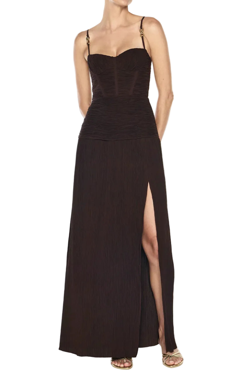 Manning Cartell Dark Chocolate Double Time Pleat Dress