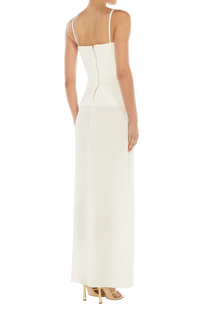 Manning Cartell White Double Time Pleat Dress