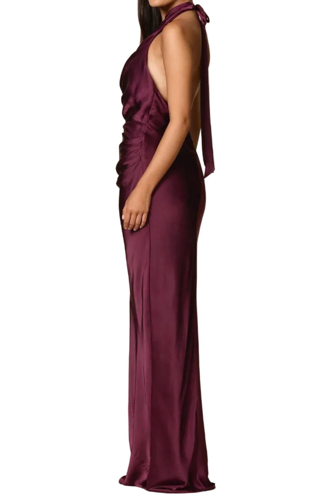 Nookie Penelope Drape Gown in Mulberry