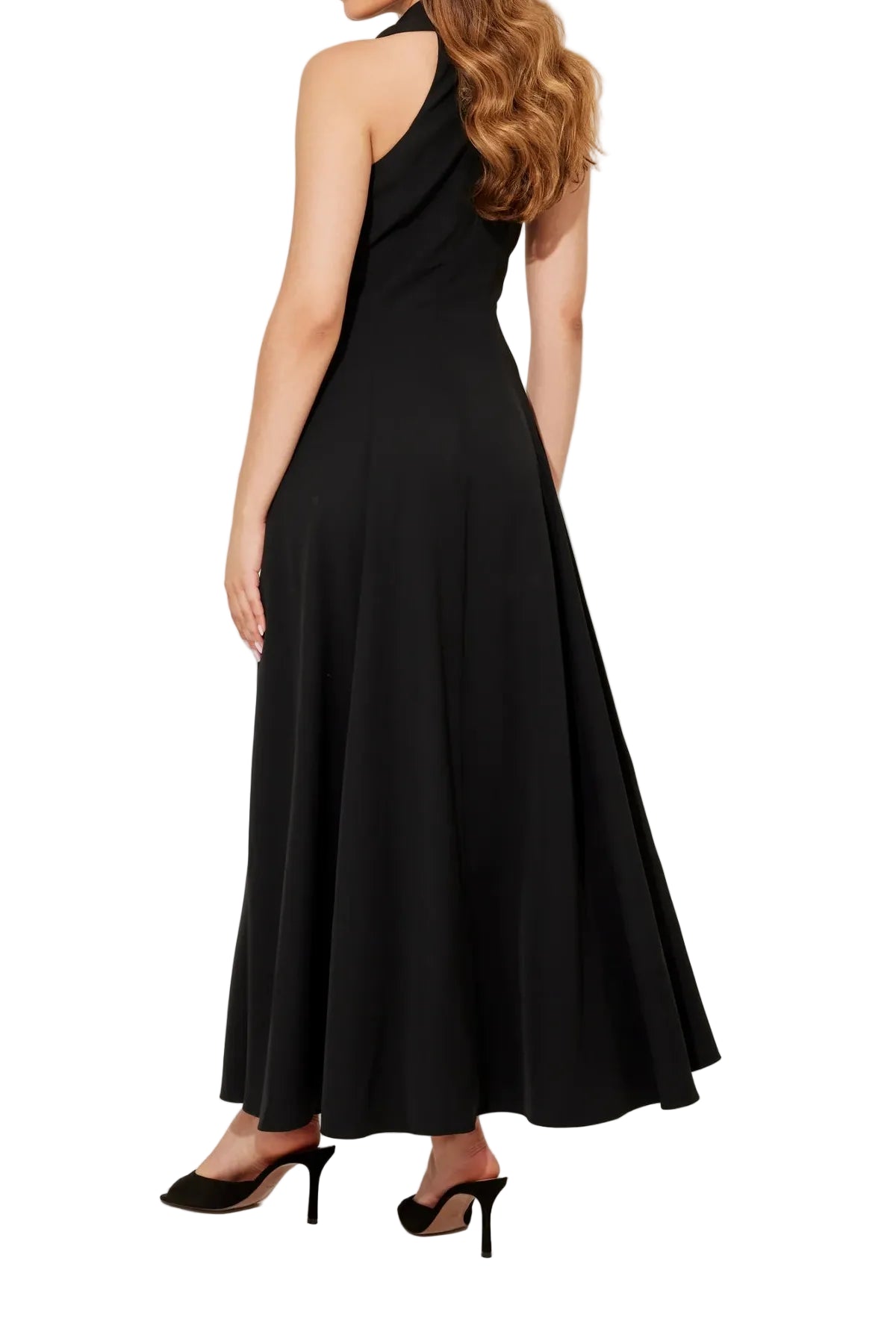 Odd Muse Black The Ultimate Muse Flowy Collar Maxi Dress available at Style Me Up, Central Coast, Australia